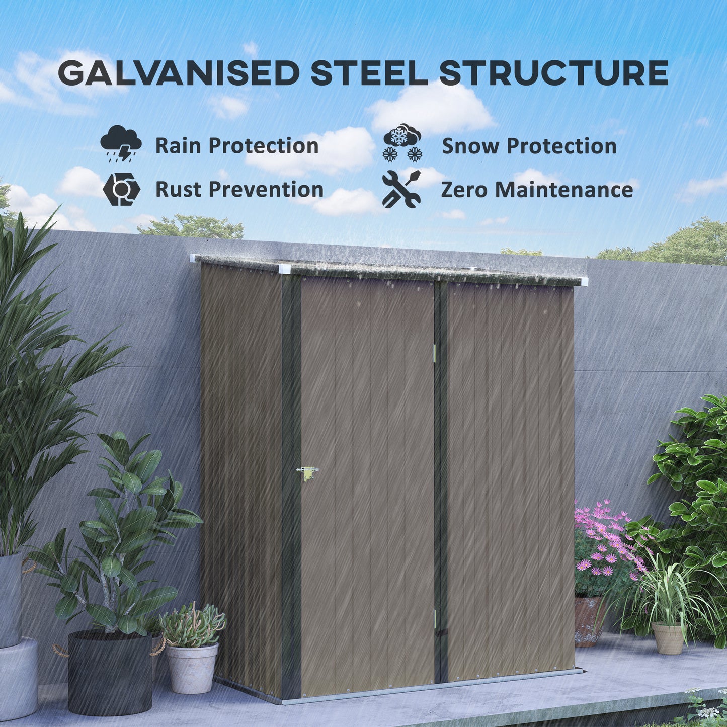 Galvanised steel structure