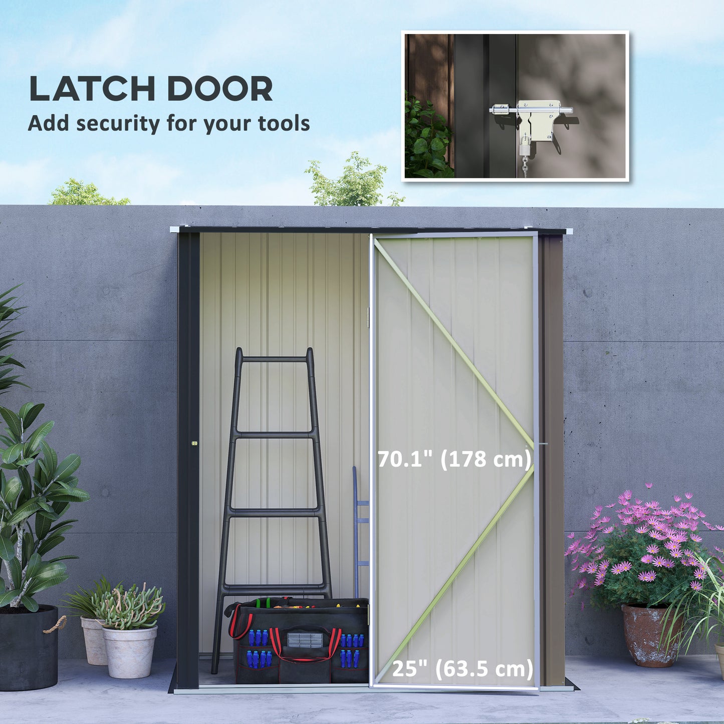 shed latch door