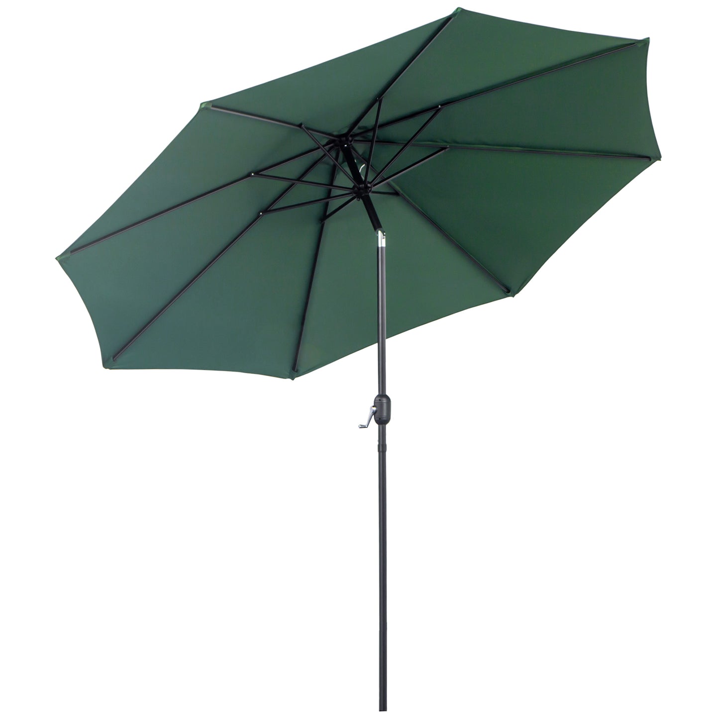 Adjustable green umbrella