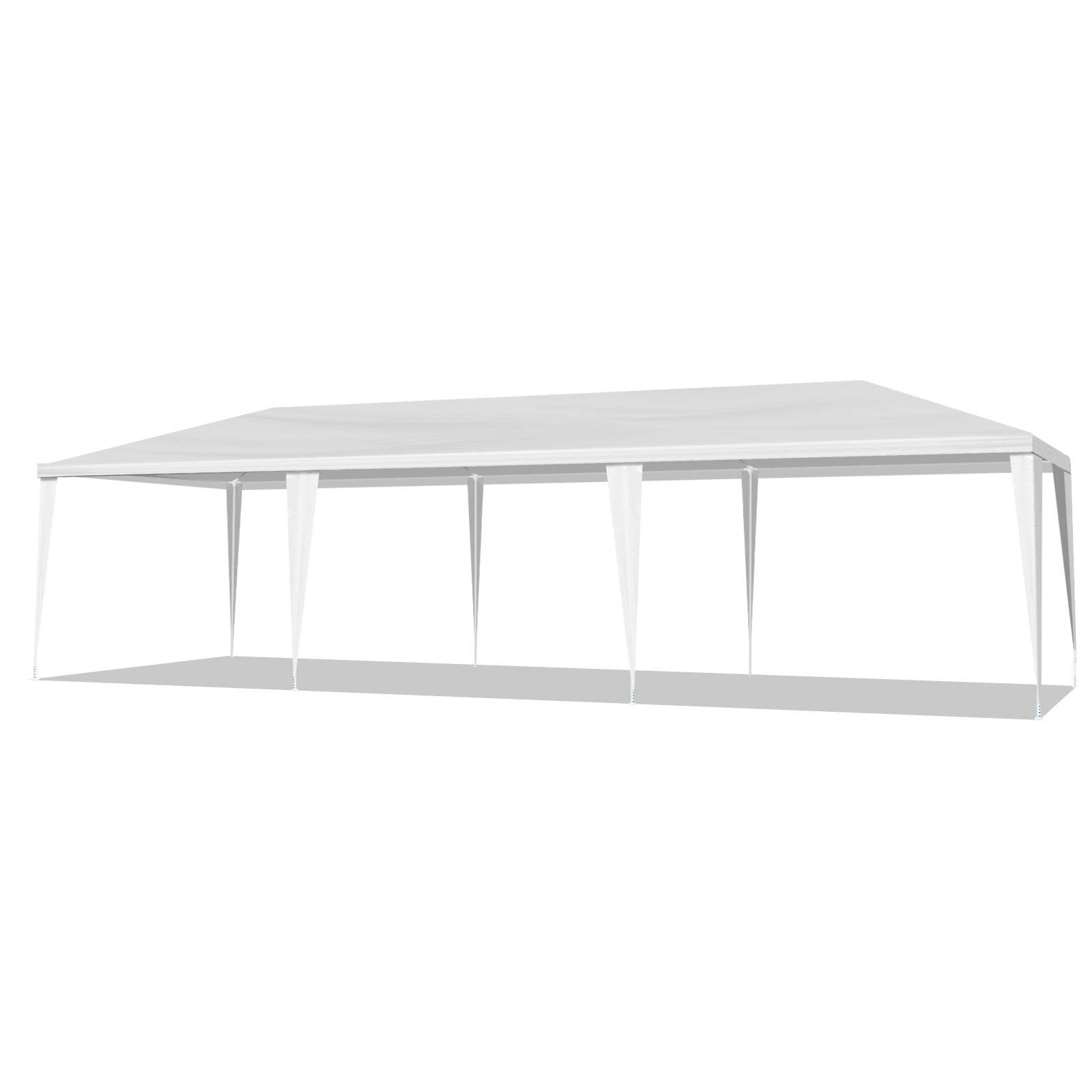 White rectangular shelf on a white background