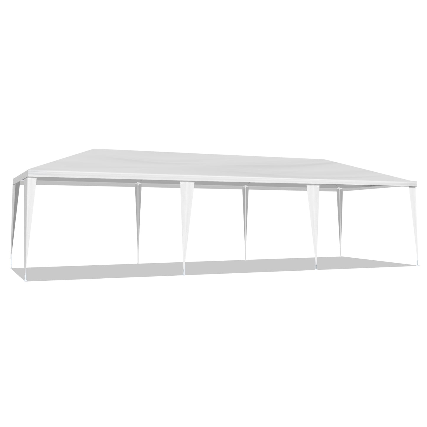 White tent on a white background