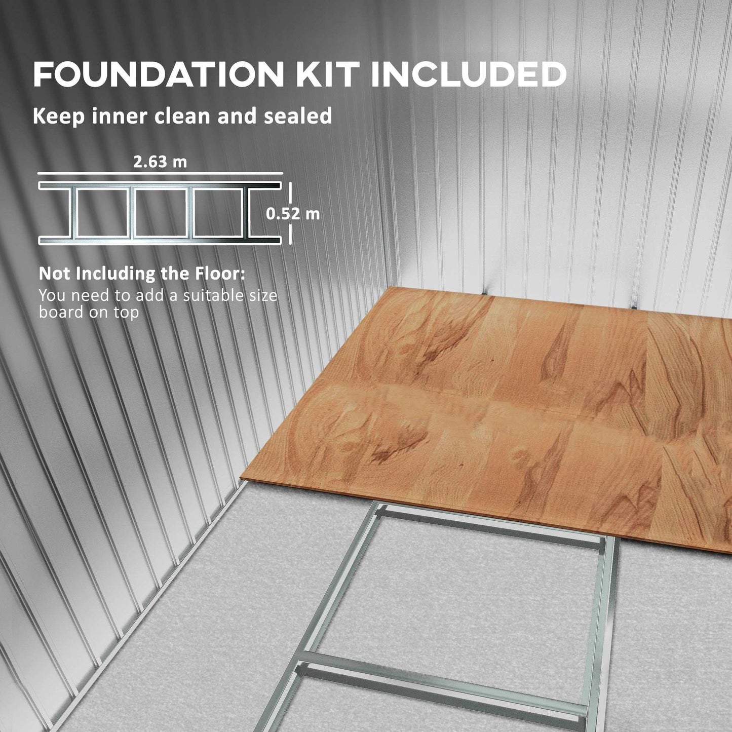 shed foundation kit included